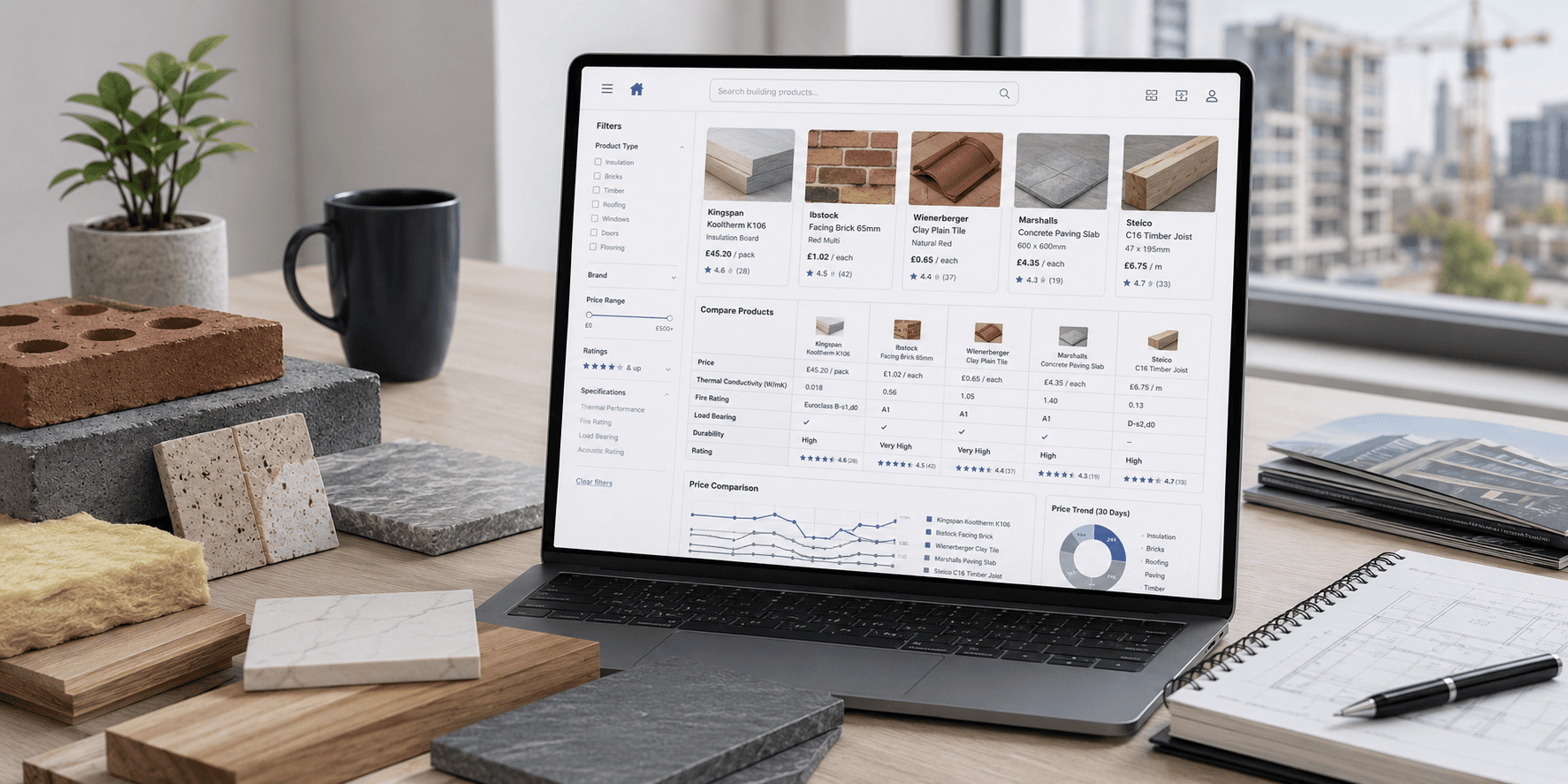 Building Products Comparison Platform